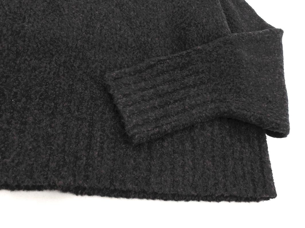 ADAM ET ROPE’ アダムエロペ ウール混 Vネック ニット セーター sizeF/黒 ◇■ ☆ fkb4 レディース_画像3