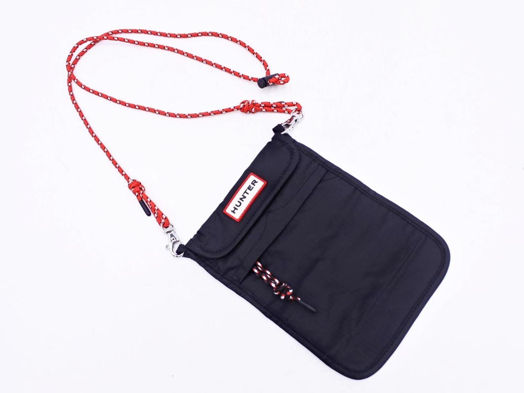 ネコポスOK HUNTER ハンター サコッシュ ショルダー バッグ 黒 ■■ ☆ fkb4 レディース_画像1