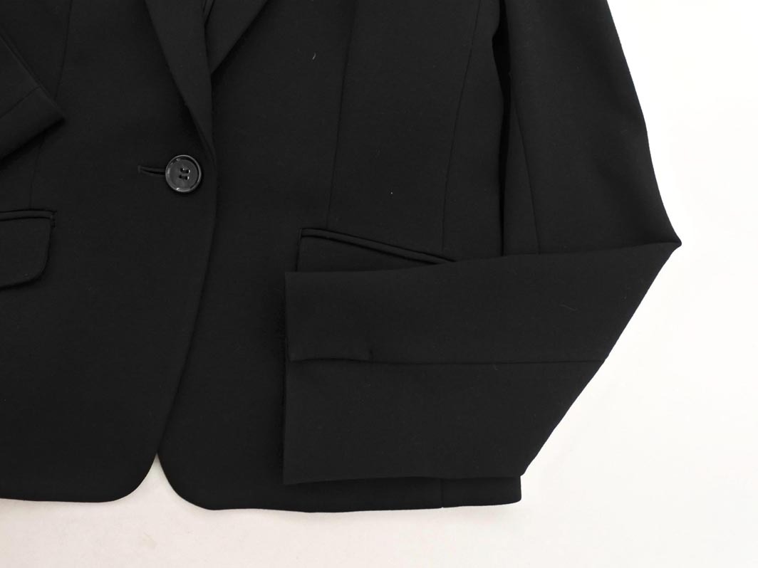 INDIVI インディヴィ テーラード ジャケット size40/黒 ■■ ☆ fkb4 レディース_画像2