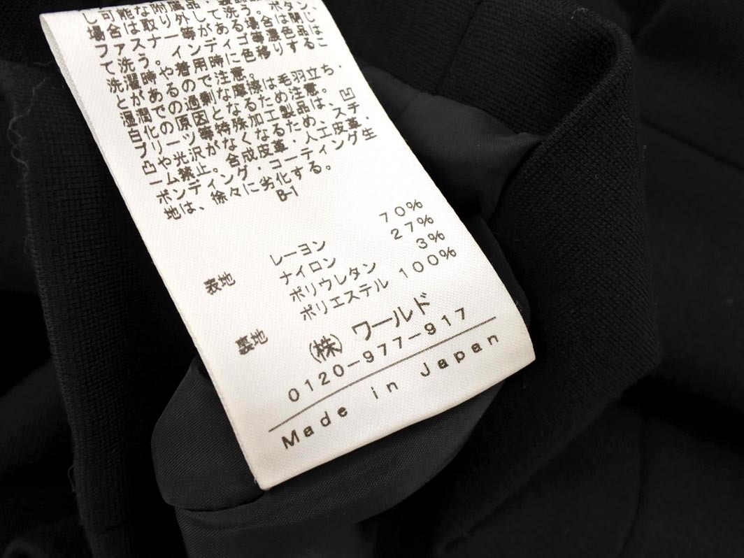 INDIVI インディヴィ テーラード ジャケット size40/黒 ■■ ☆ fkb4 レディース_画像6