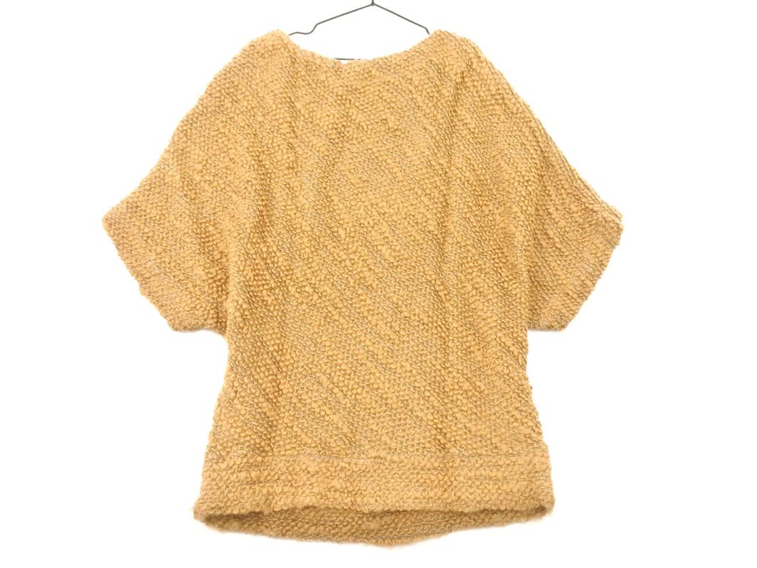 VIVIENNE TAM Vivienne Tam шерсть . лодка шея do Ла Манш вязаный свитер size0/ чай *# * fkb3 женский 