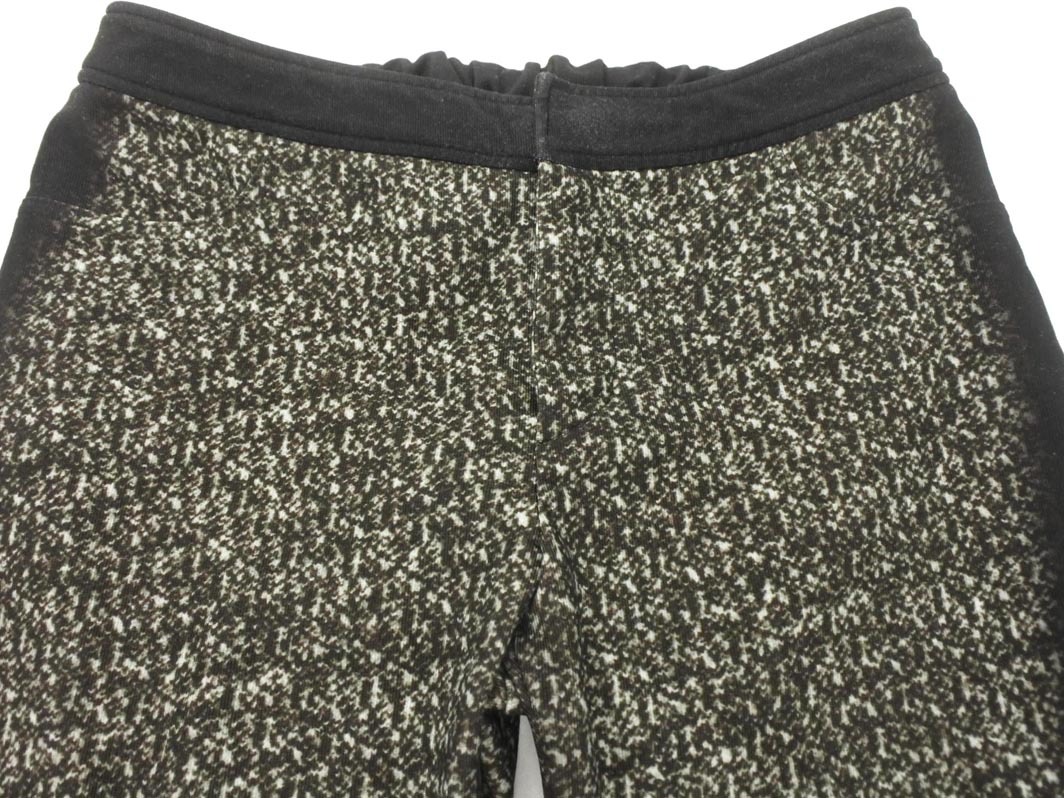 22 OCTOBRE 22 Okt -bru общий рисунок легкий брюки size38/ чёрный x серый *# * fkb4 женский 