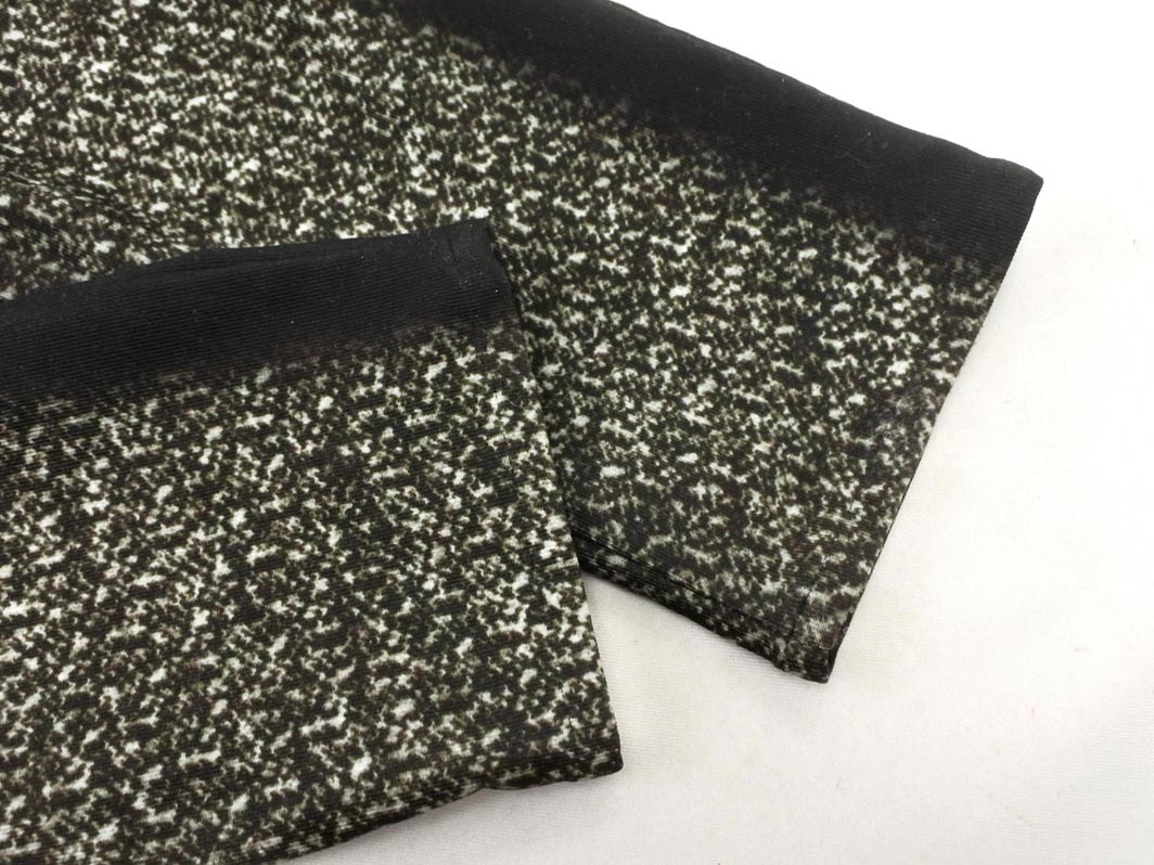 22 OCTOBRE 22 Okt -bru общий рисунок легкий брюки size38/ чёрный x серый *# * fkb4 женский 