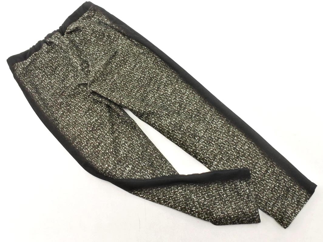 22 OCTOBRE 22 Okt -bru общий рисунок легкий брюки size38/ чёрный x серый *# * fkb4 женский 