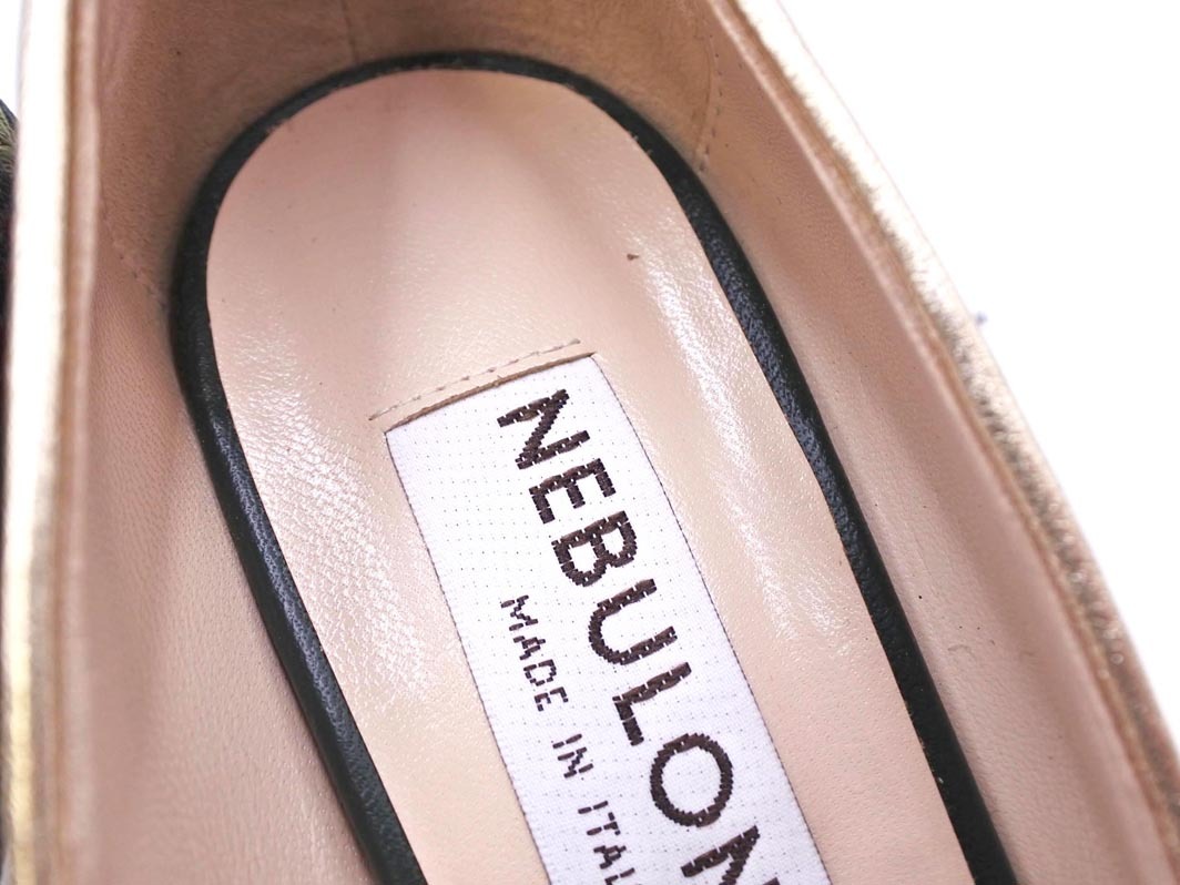 NEBULONI E ネブローニ 花柄刺繍 パンプス size37(24.0cm)/緑 ■■ ☆ fkb3 レディース_画像6