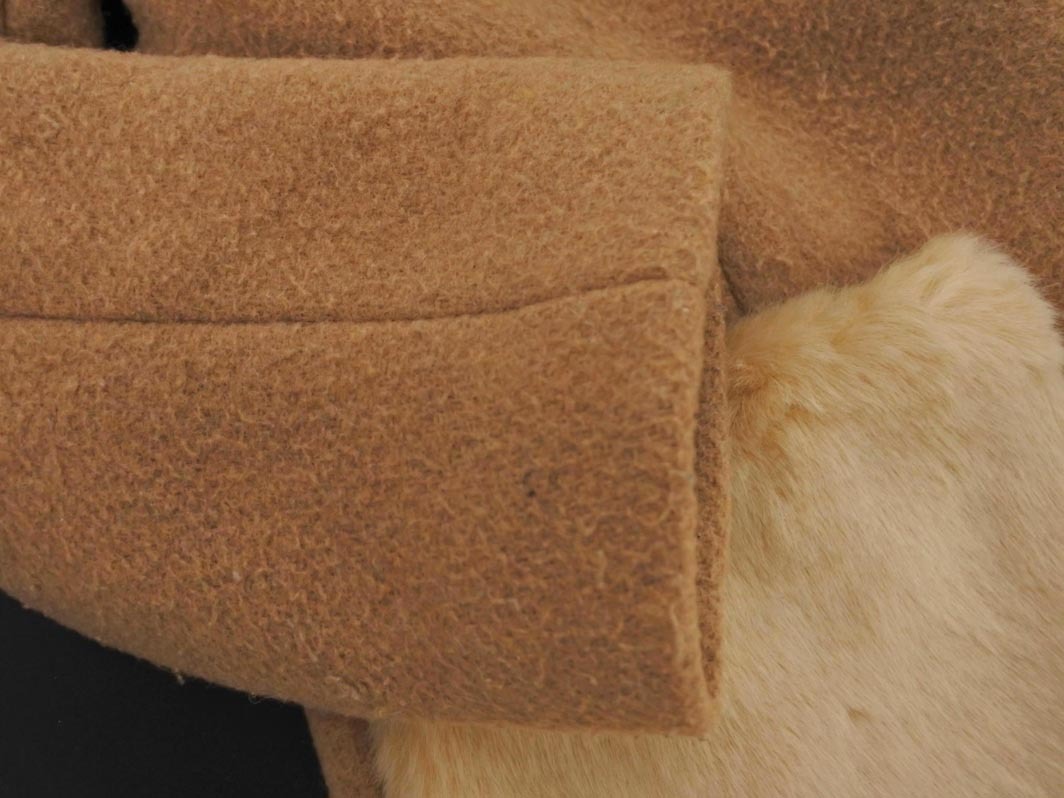 Heather Heather шерсть . длинное пальто sizeS/ бежевый *# * fkb4 женский 