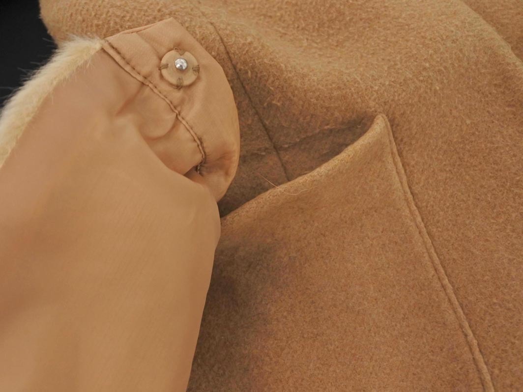 Heather Heather шерсть . длинное пальто sizeS/ бежевый *# * fkb4 женский 