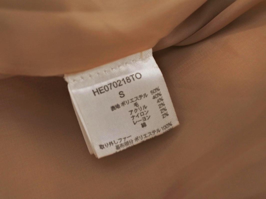 Heather Heather шерсть . длинное пальто sizeS/ бежевый *# * fkb4 женский 