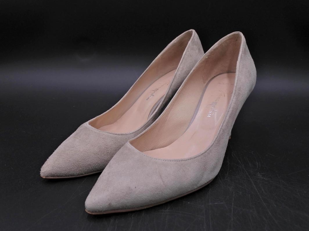 銀座かねまつ アクアベル 防水 パンプス size24cm/ベージュ ■■ ☆ fkb3 レディース_画像1