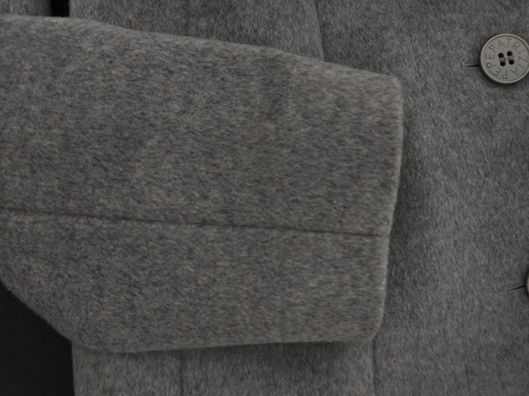 PATRIZIA PEPE パトリッツィアペペ ウール100% ニット 切替 コート size42/グレー ◇■ ☆ fkb4 レディース_画像3