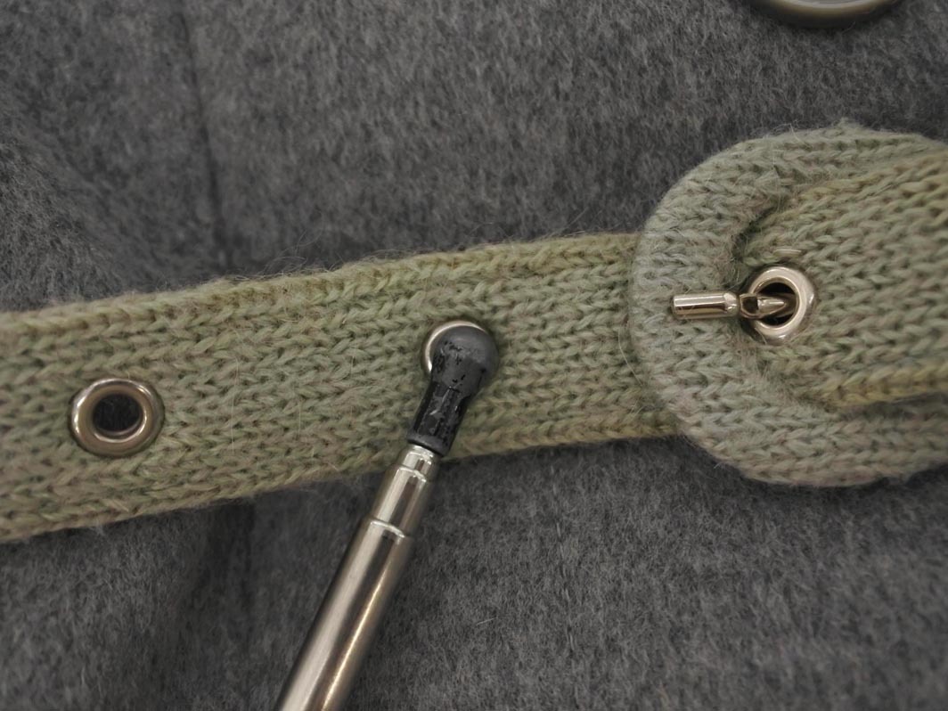 PATRIZIA PEPE パトリッツィアペペ ウール100% ニット 切替 コート size42/グレー ◇■ ☆ fkb4 レディース_画像9