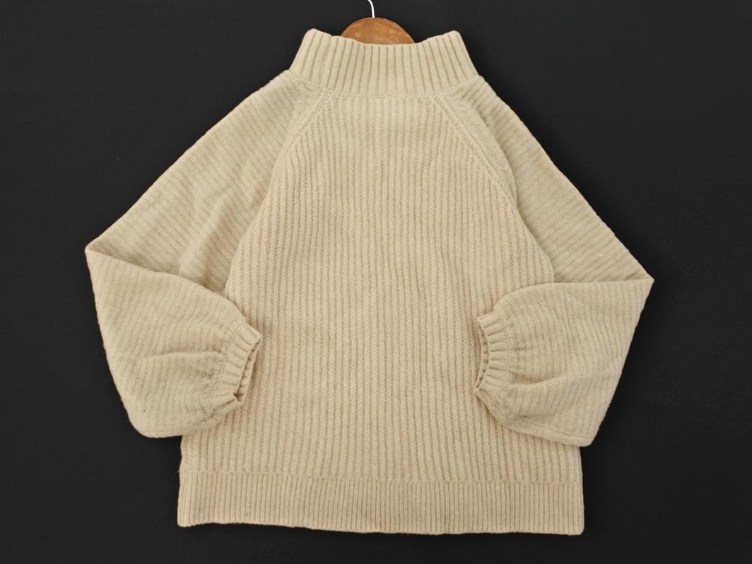 NOLLEY’S ノーリーズ ボトルネック ボリュームスリーブ ニット セーター size38/オフホワイト ◇■ ☆ fkb4 レディース_画像5