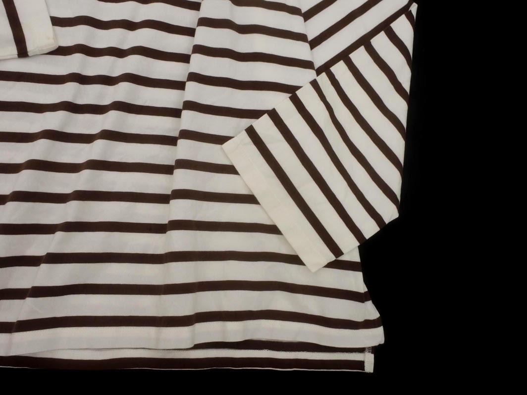 JOURNAL STANDARD relume ジャーナルスタンダードレリューム ボーダー カットソー sizeF/白ｘ茶 ◇■ ☆ fkb4 レディース_画像2