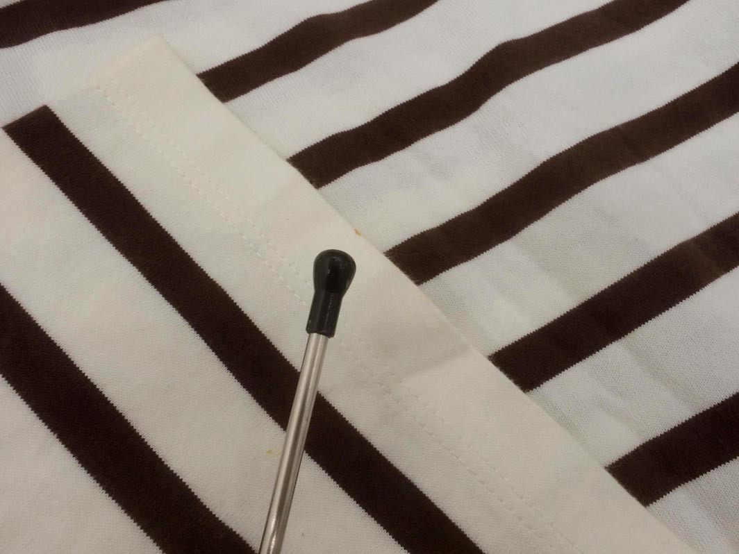 JOURNAL STANDARD relume ジャーナルスタンダードレリューム ボーダー カットソー sizeF/白ｘ茶 ◇■ ☆ fkb4 レディース_画像5