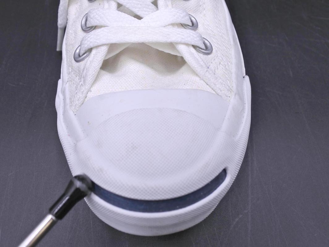 CONVERSE コンバース 1R193 ジャックパーセル キャンバス ローカット スニーカー size23.5/白 ■■ ☆ fkb3 レディース_画像6