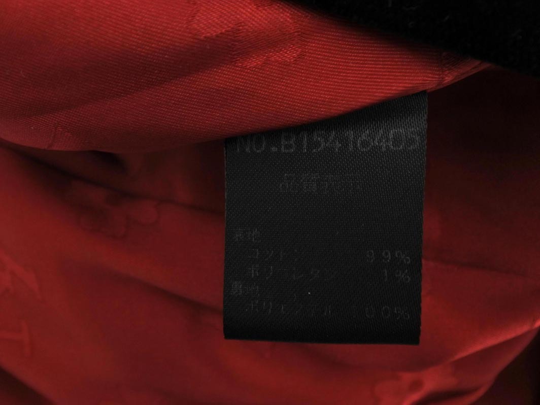 LOUNIE ルーニィ ベロア テーラード ジャケット size38/黒 ◇■ ☆ fkb4 レディース_画像6