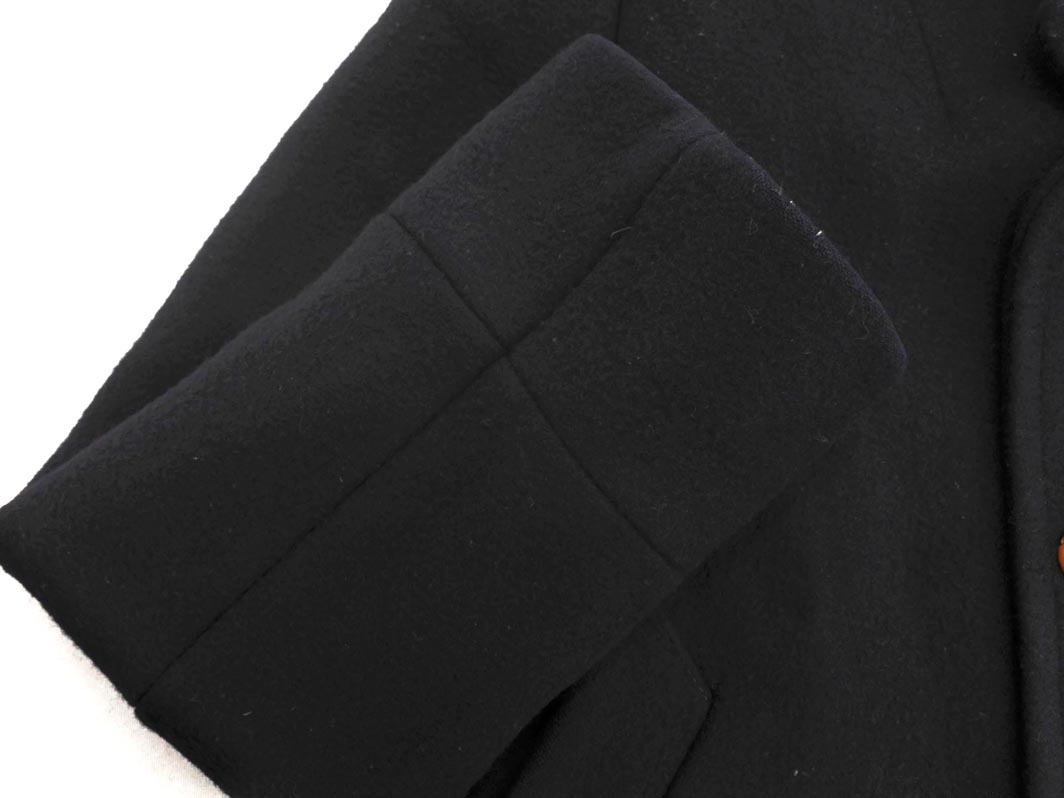 EDIFICE エディフィス ウール混 ベルト コート size38/紺 ◇■ ☆ fkb4 メンズ_画像3