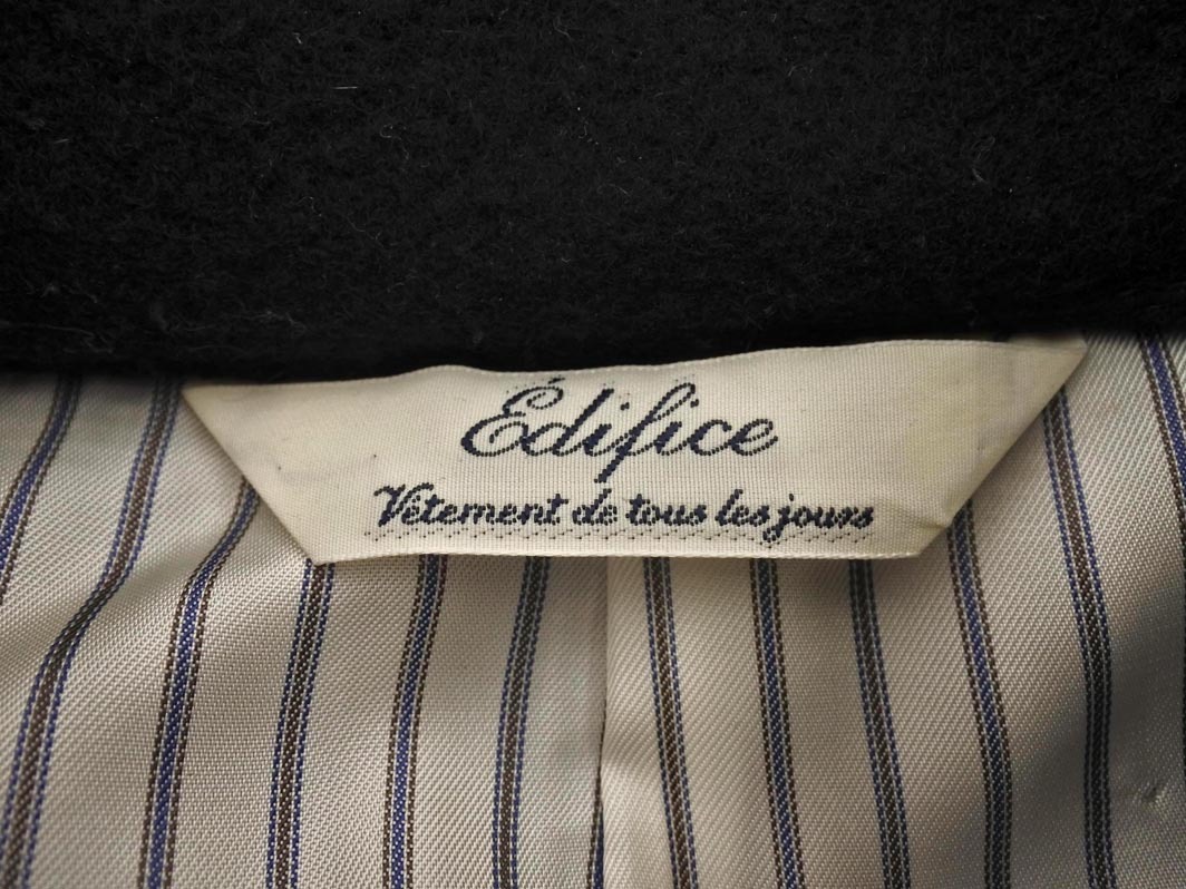 EDIFICE エディフィス ウール混 ベルト コート size38/紺 ◇■ ☆ fkb4 メンズ_画像8