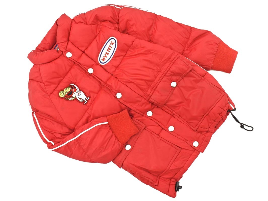 HYSTERICS ヒステリックス ワッペン ダウン ジャケット size110cm/赤 ◆■ ☆ fkb3 男の子_画像1