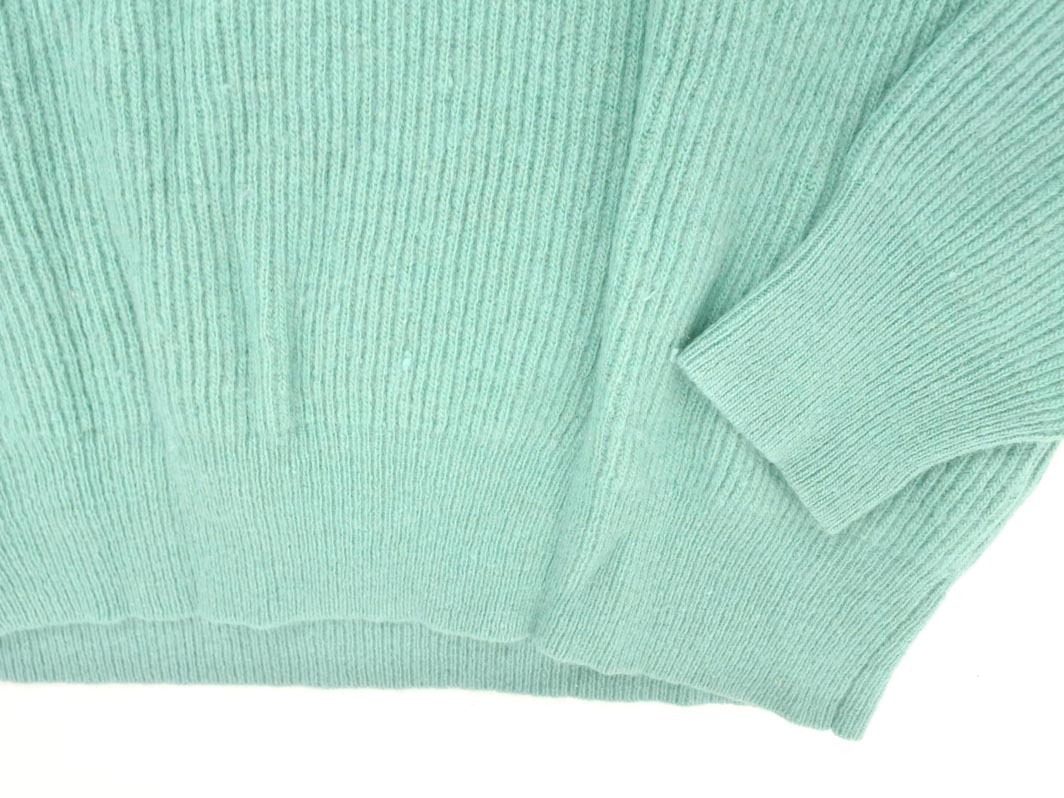 NATURAL BEAUTY BASIC ナチュラルビューティーベーシック ウール混 ニット セーター sizeM/緑 ◇■ ☆ fkb3 レディース_画像2