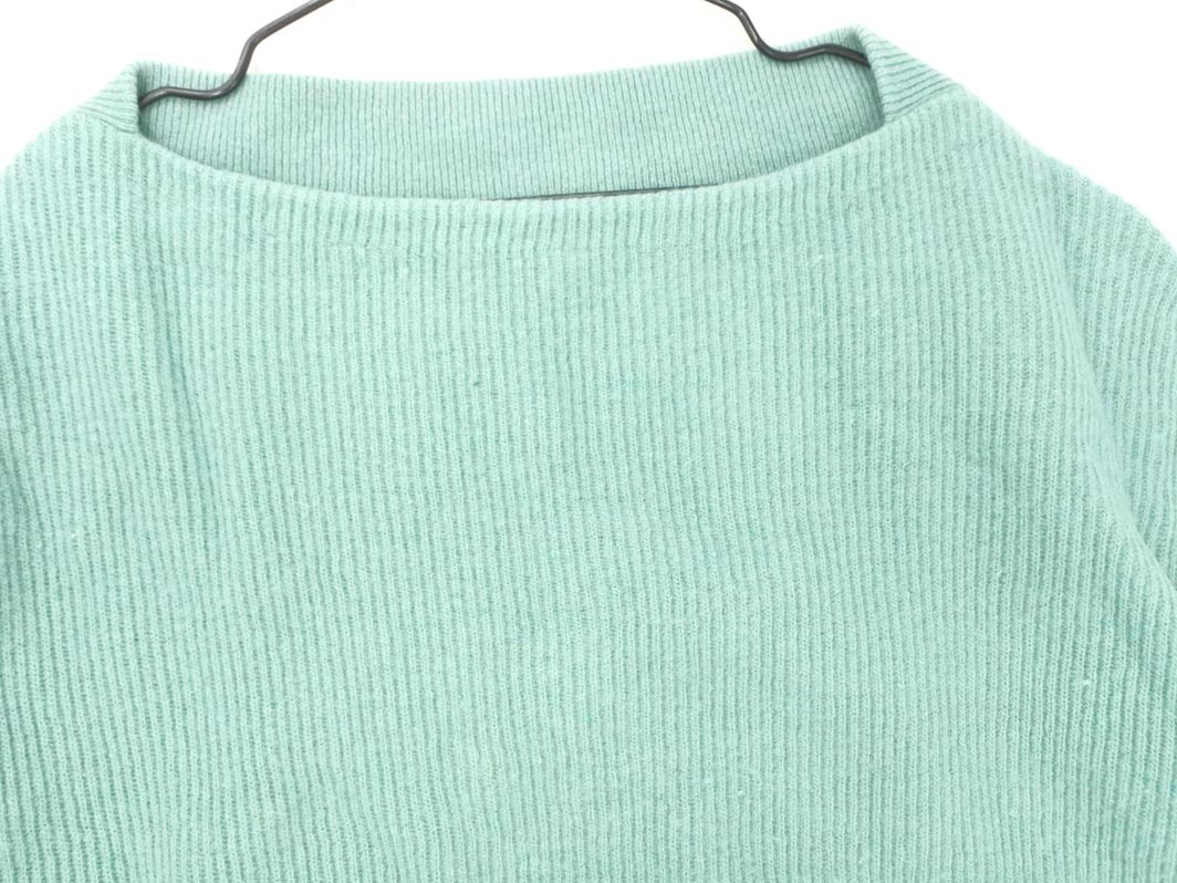 NATURAL BEAUTY BASIC ナチュラルビューティーベーシック ウール混 ニット セーター sizeM/緑 ◇■ ☆ fkb3 レディース_画像3