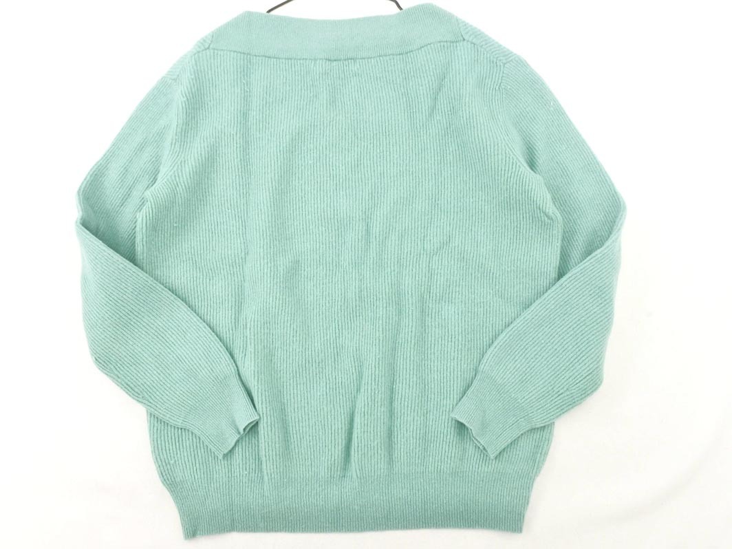 NATURAL BEAUTY BASIC ナチュラルビューティーベーシック ウール混 ニット セーター sizeM/緑 ◇■ ☆ fkb3 レディース_画像4