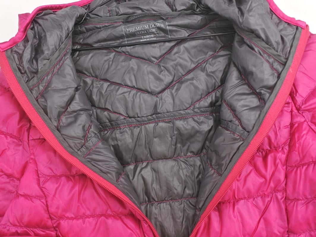 UNIQLO ユニクロ ダウン ジャケット sizeL/ピンク ◆■ ☆ fkb7 レディース_画像4