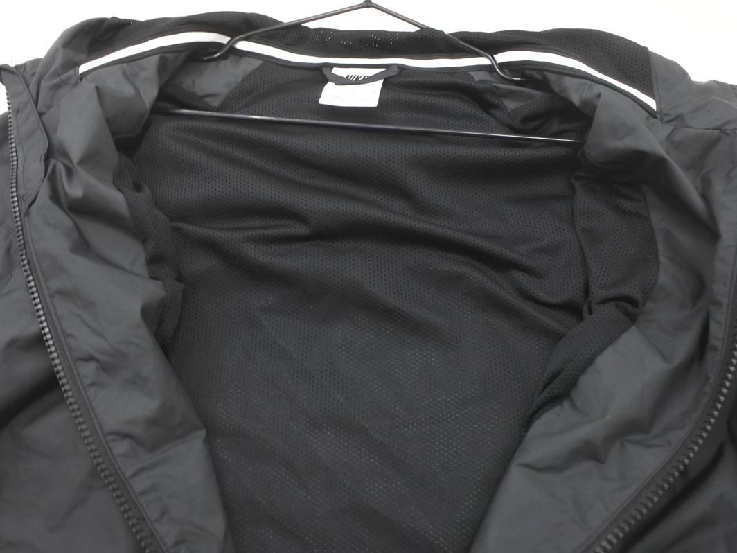 nike ナイキ フーディー ロゴ プリント ジャケット sizeM 140 150/黒 ◇■ ☆ fkb7 男の子_画像5