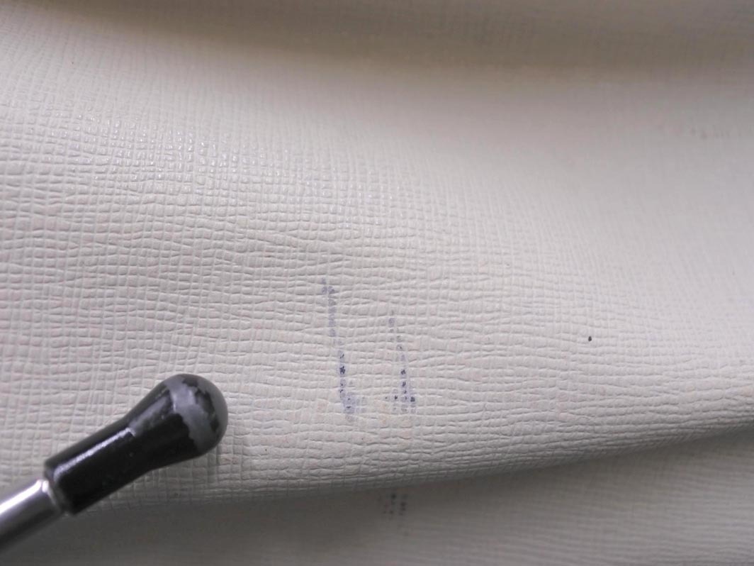 FURLA フルラ 本革 レザー 花柄 カットワーク トート バッグ オフホワイト ■■ ☆ fkb7 レディース_画像6