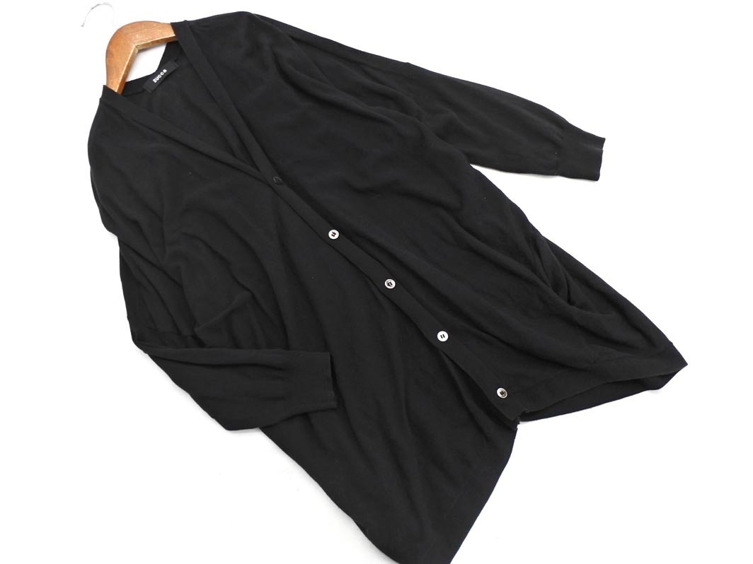 Zucca ズッカ ニット ドルマン カーディガン sizeM/黒 ◇■ ☆ fkb7 レディース_画像1