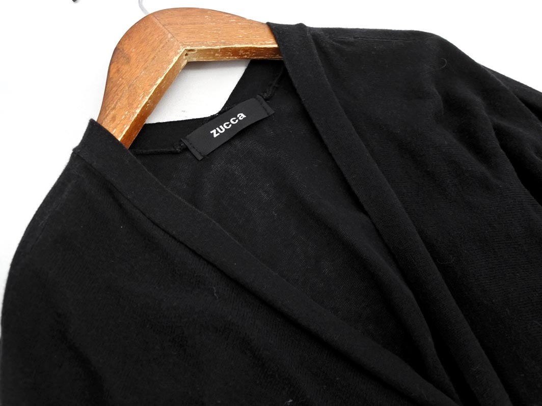 Zucca ズッカ ニット ドルマン カーディガン sizeM/黒 ◇■ ☆ fkb7 レディース_画像2