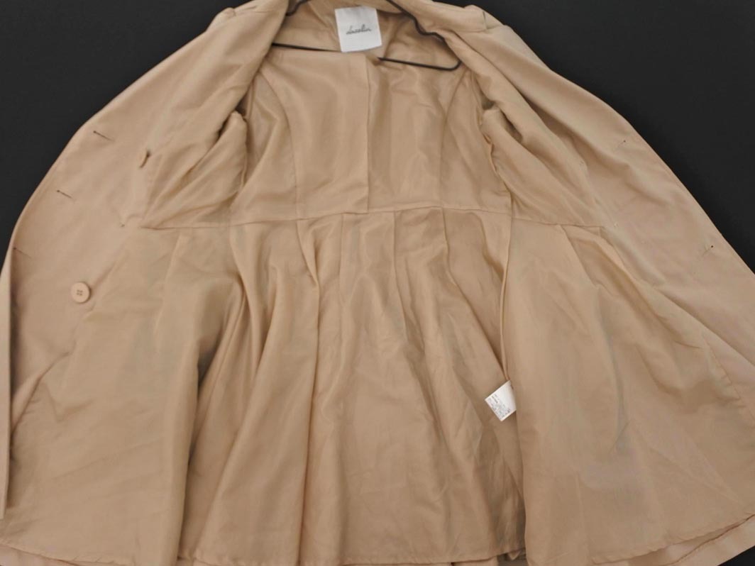 dazzlin ダズリン フレア トレンチ コート sizeS/ベージュ ◇■ ☆ fkb7 レディース_画像6