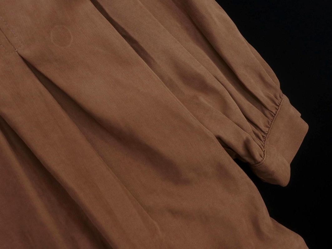 w closet ダブルクローゼット Vネック タック ロング シャツ ワンピース sizeF/ピンク ◇■ ☆ fkb7 レディース_画像3