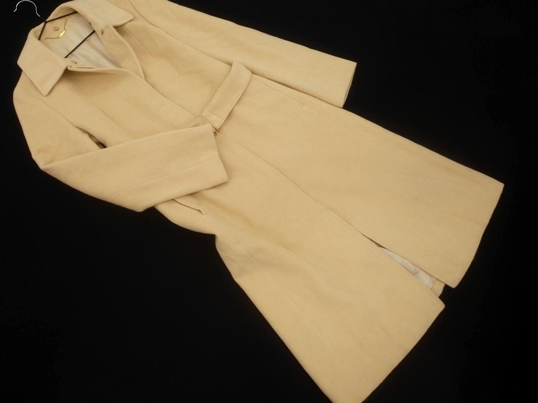 ef-de エフデ アンゴラ混 ステンカラー コート size9/ベージュ ◇■ ☆ fkb7 レディース_画像1