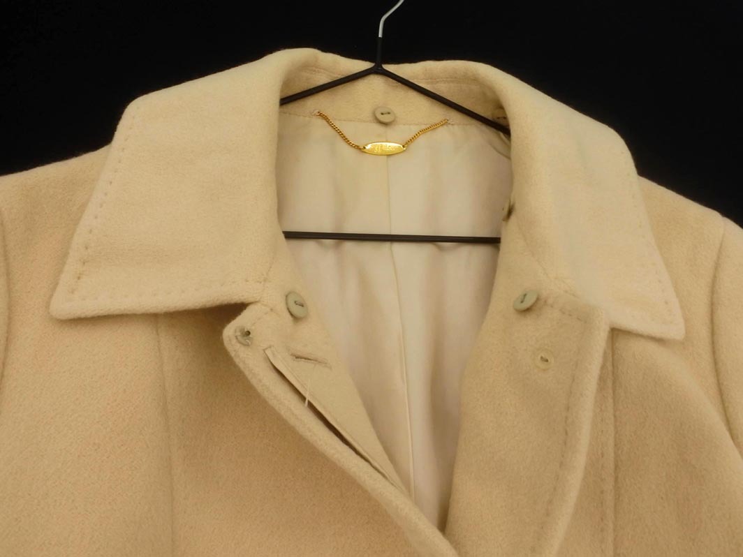 ef-de エフデ アンゴラ混 ステンカラー コート size9/ベージュ ◇■ ☆ fkb7 レディース_画像2