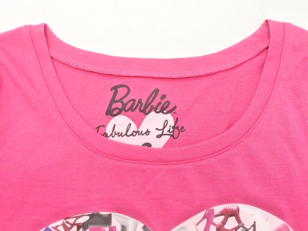 新品 Barbie バービー プリント カットソー sizeS/ピンク ◇■ ☆ fkb7 レディース_画像3