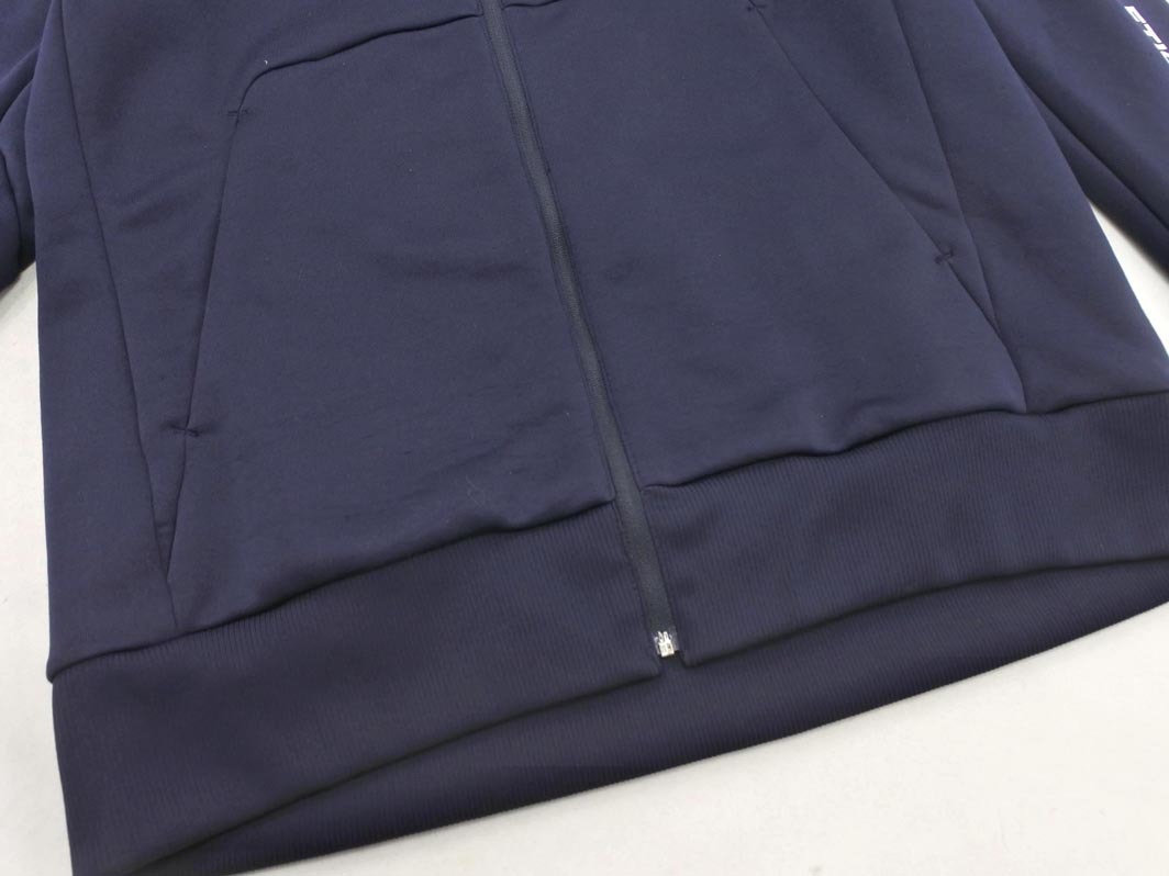 DESCENTE デサント ロゴ ジップアップ パーカー sizeM/紺 ◇■ ☆ fkb7 メンズ_画像4