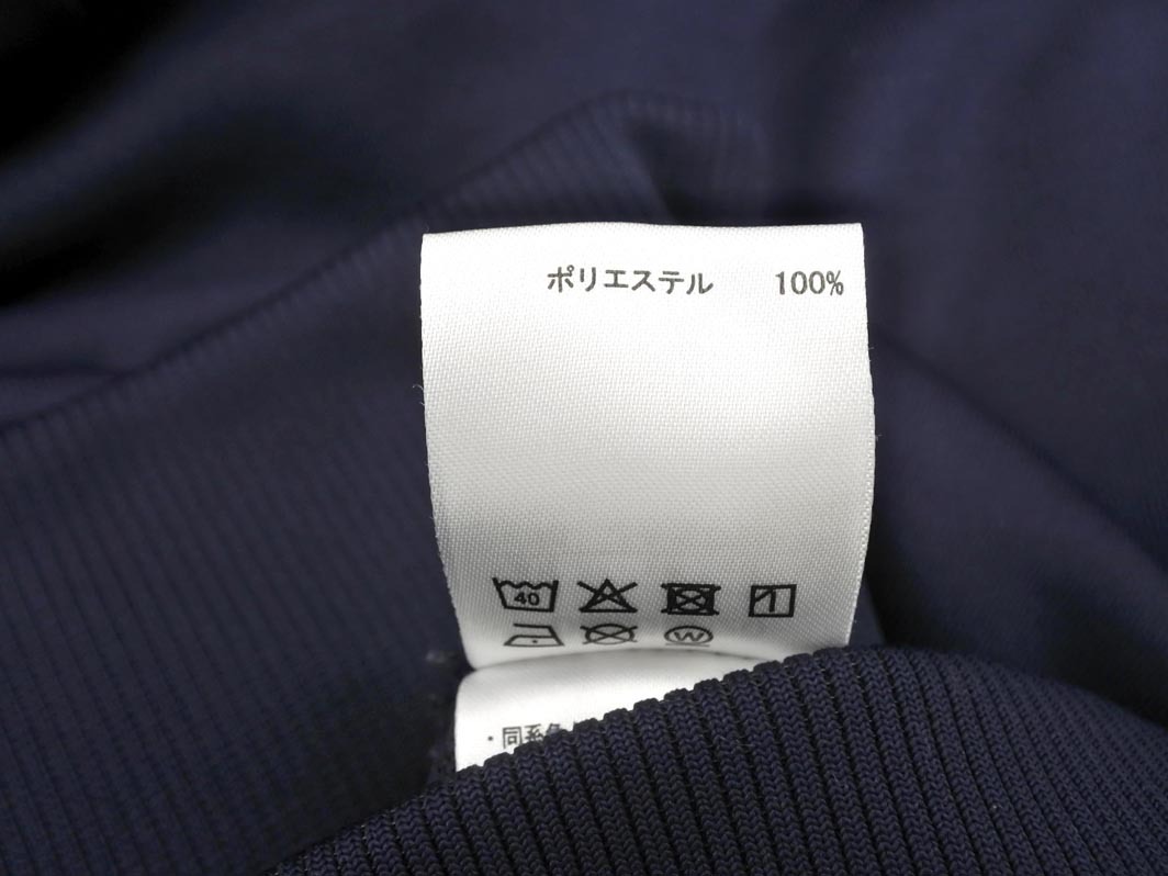 DESCENTE デサント ロゴ ジップアップ パーカー sizeM/紺 ◇■ ☆ fkb7 メンズ_画像6