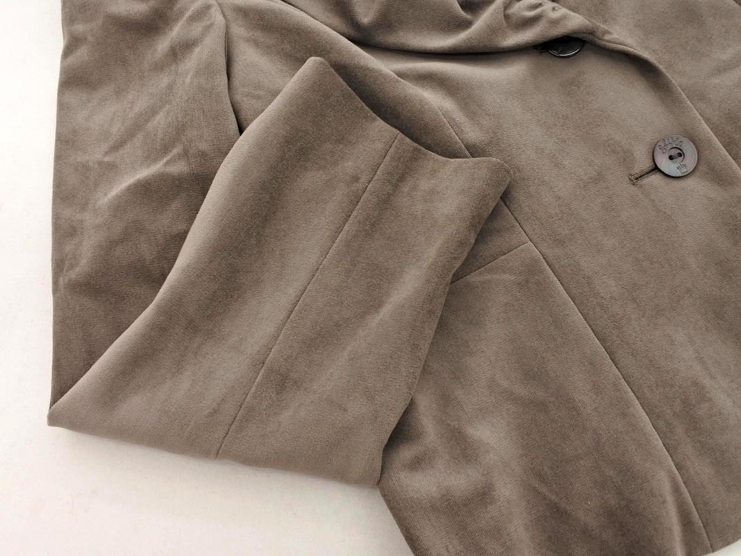 KOJI WATANABE STYLE コージワタナベスティル ベロア ジャケット size9/茶 ◇■ ☆ fkb7 レディース_画像2