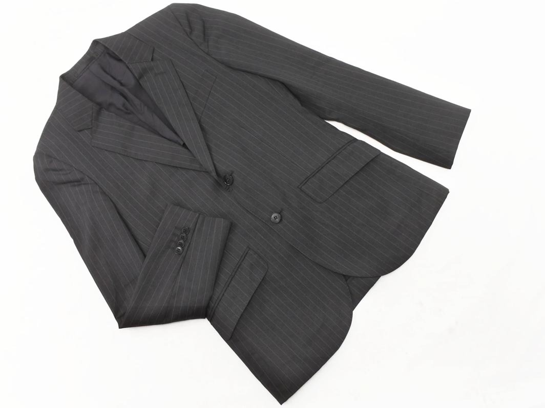agnes b アニエスベー HOMME オム ストライプ テーラード ジャケット size44/グレー ■■ ☆ fkb7 メンズ_画像1