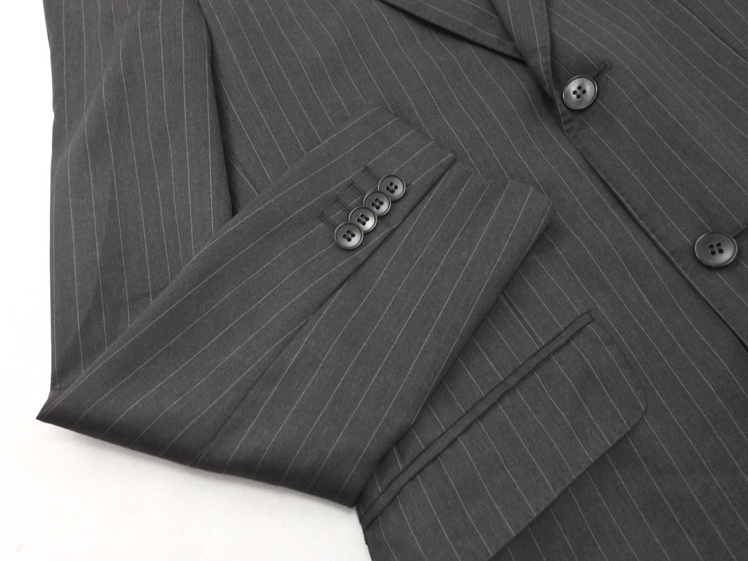 agnes b アニエスベー HOMME オム ストライプ テーラード ジャケット size44/グレー ■■ ☆ fkb7 メンズ_画像2