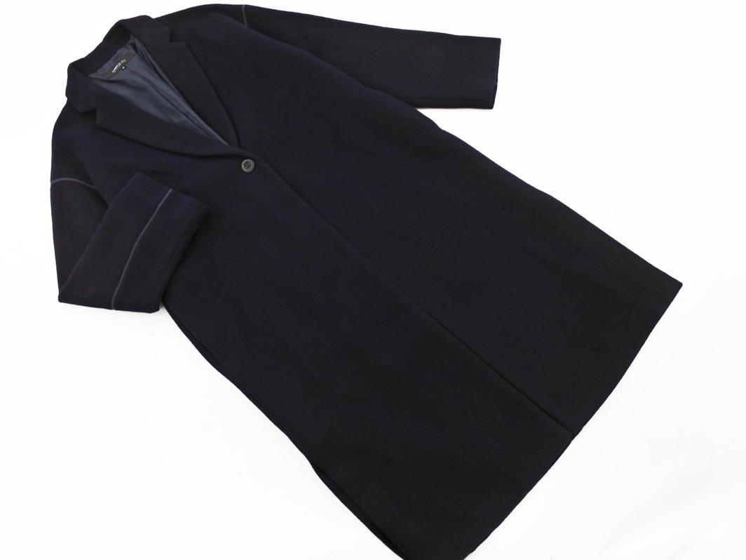 COMME CA ISM コムサイズム ウール混 チェスター コート size9/紺 ◇■ ☆ fkb7 レディース_画像1