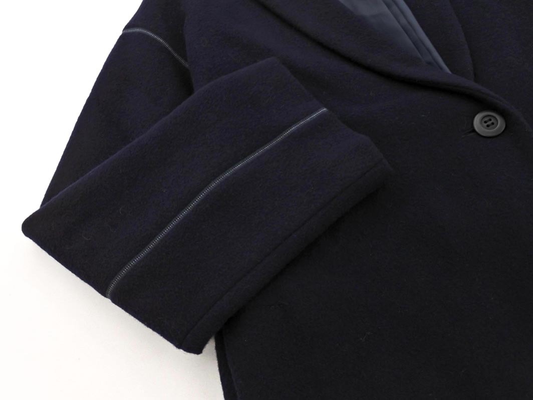 COMME CA ISM コムサイズム ウール混 チェスター コート size9/紺 ◇■ ☆ fkb7 レディース_画像2