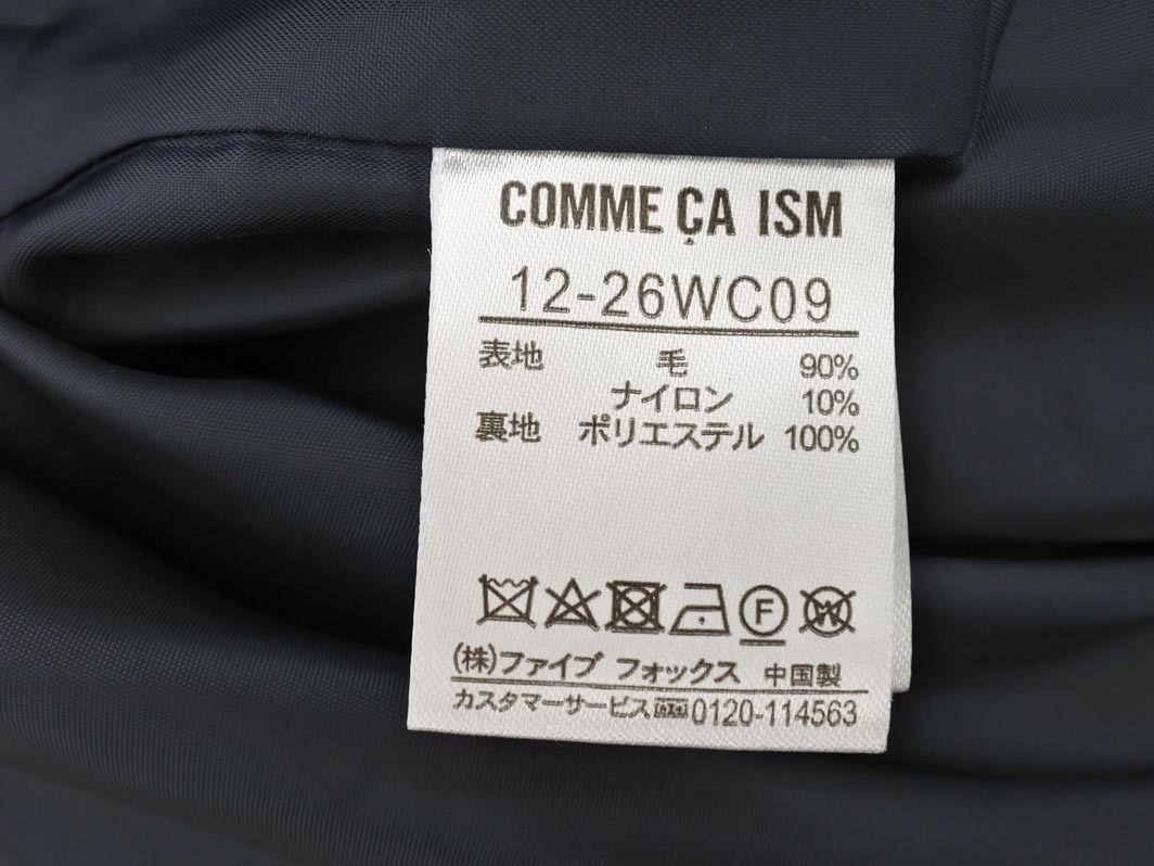 COMME CA ISM コムサイズム ウール混 チェスター コート size9/紺 ◇■ ☆ fkb7 レディース_画像6