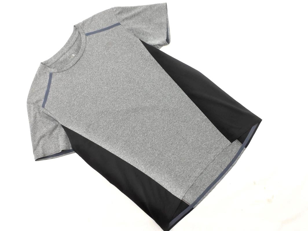 ネコポスOK THE NORTH FACE ザノースフェイス 切替 Tシャツ sizeM/グレーｘ黒 ■◆ ☆ fkb7 メンズ_画像1