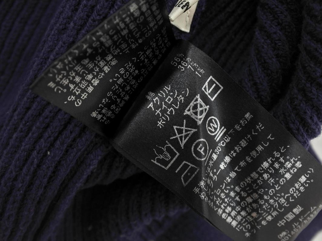 IENA イエナ ボリュームスリーブ カーディガン sizeF/紺 ◇■ ☆ fkb7 レディース_画像4