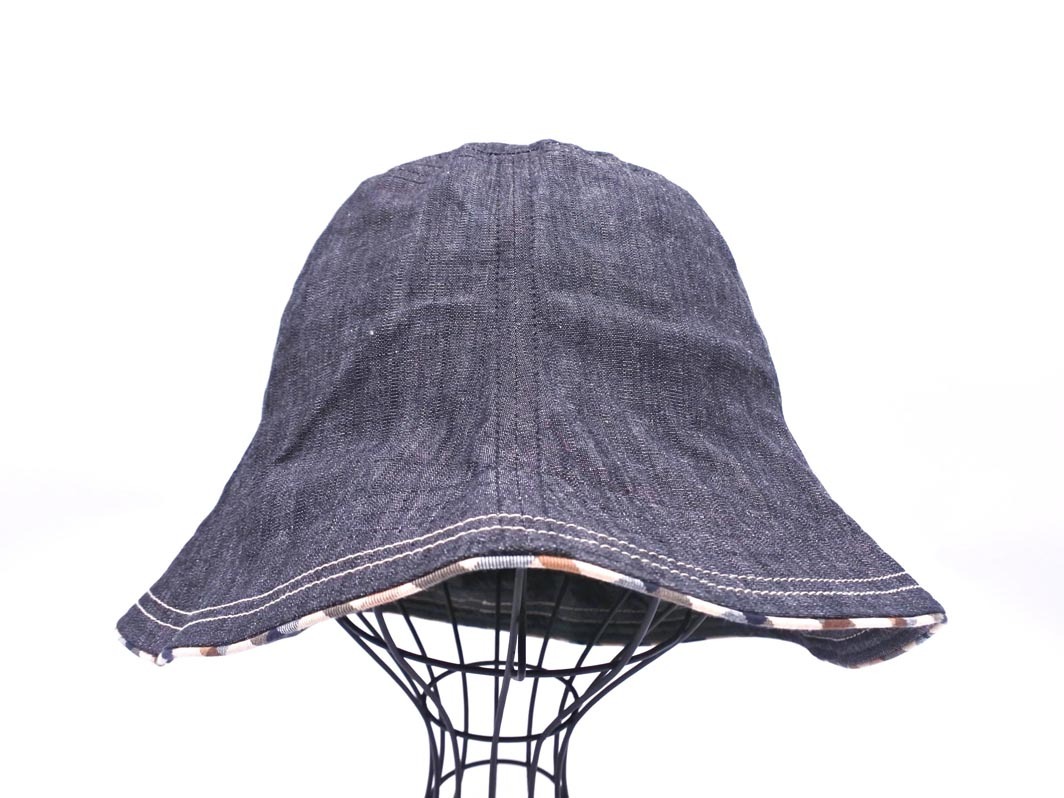 DAKS ダックス バケット ハット sizeM/チャコール ■■ ☆ fkb7 レディース_画像3