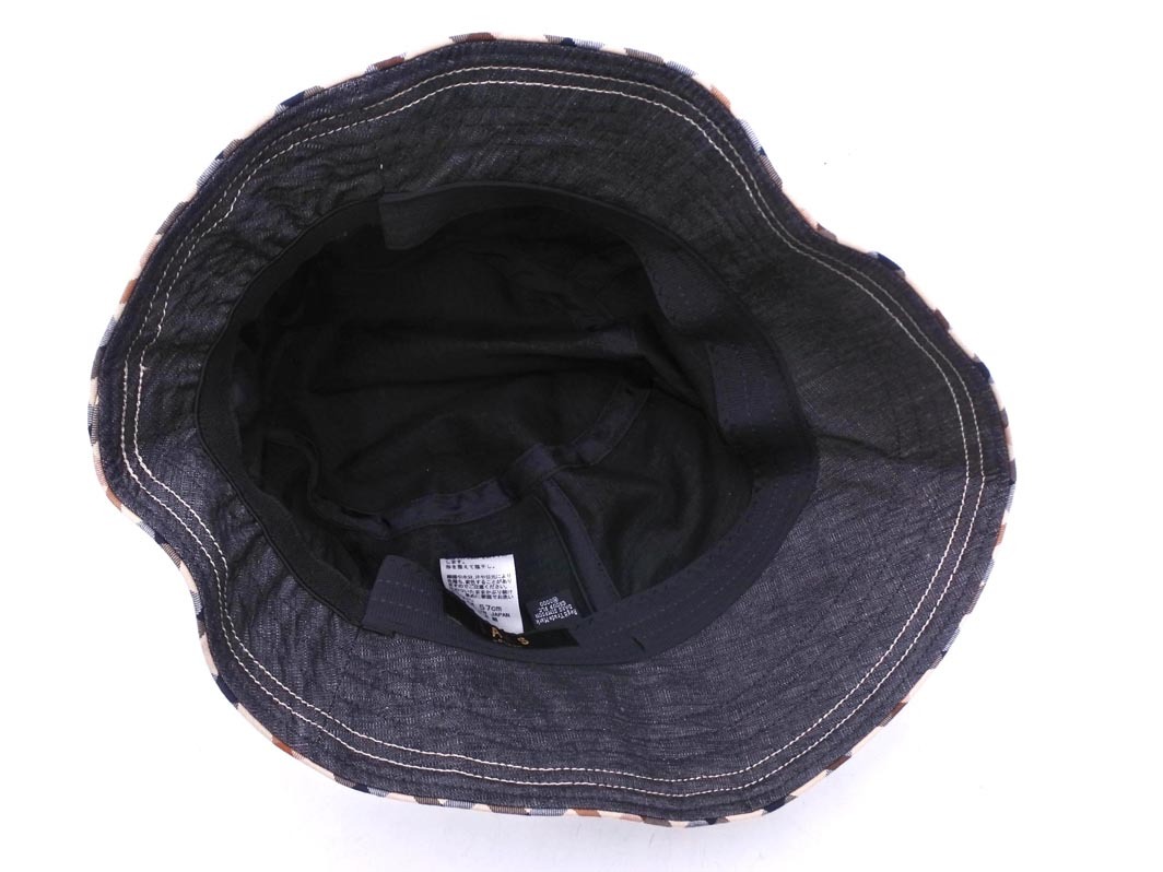 DAKS ダックス バケット ハット sizeM/チャコール ■■ ☆ fkb7 レディース_画像5