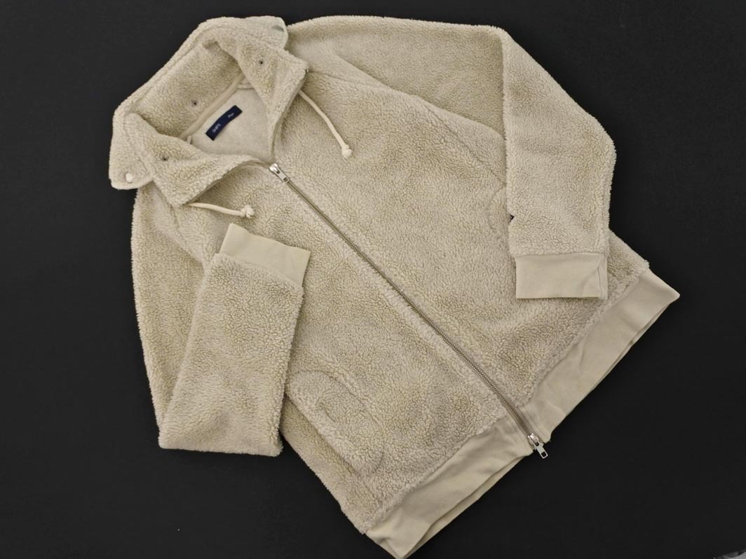 SHIPS シップス フード ジップアップ ジャケット sizeL/アイボリー ◇■ ☆ fkb8 レディース_画像1