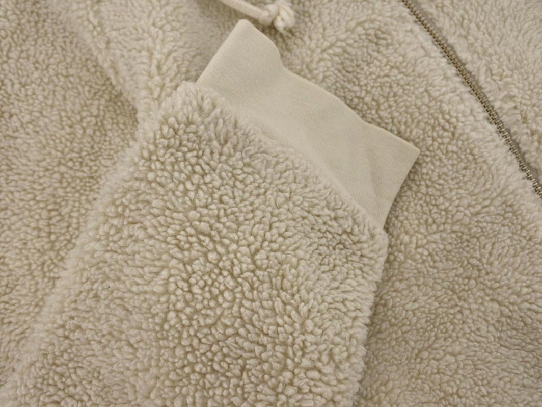 SHIPS シップス フード ジップアップ ジャケット sizeL/アイボリー ◇■ ☆ fkb8 レディース_画像3